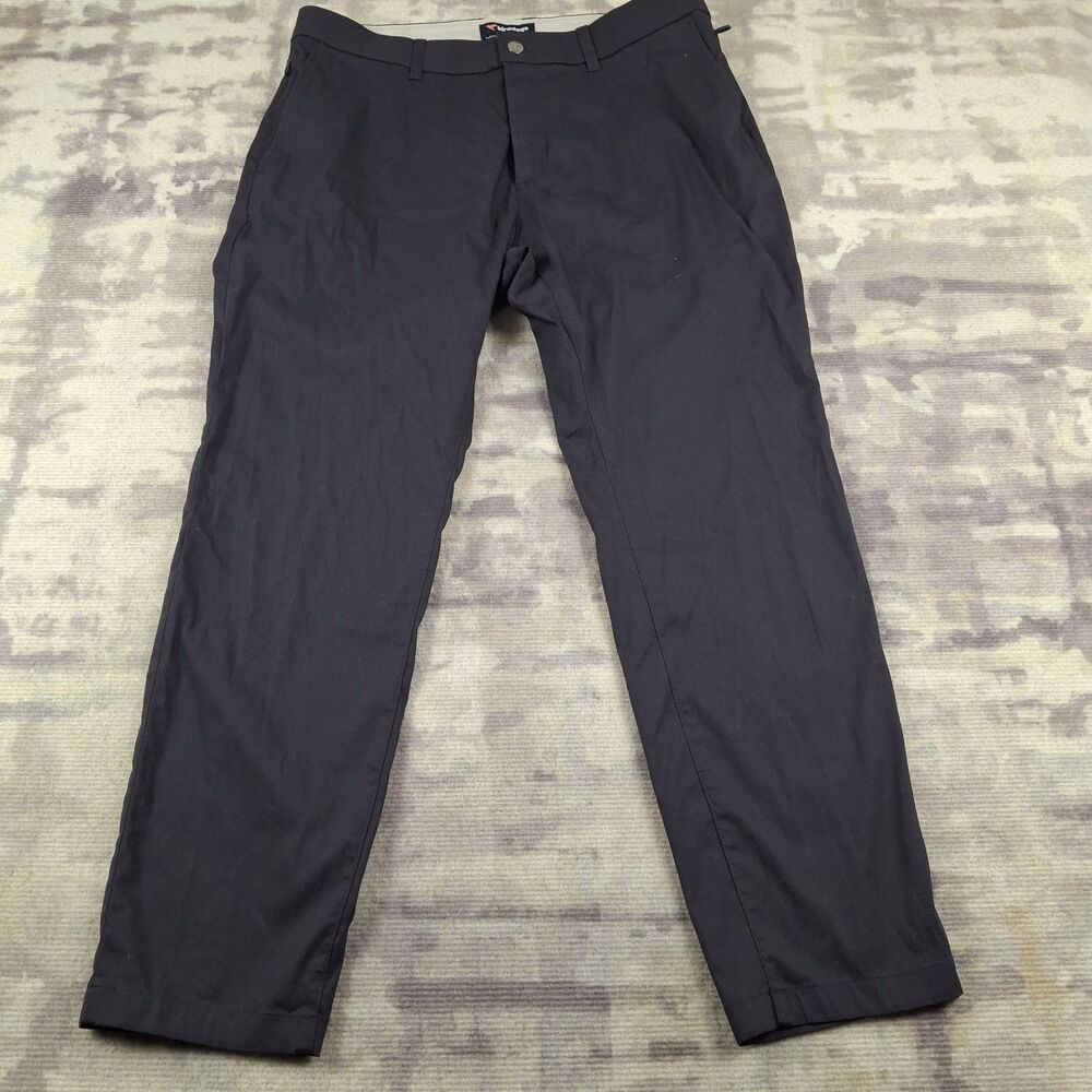 Birddogs Mens Chino Pants 34x30 Gray Unlined Performance Stretch Casual Golf